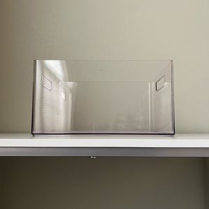 Large Clear Plastic Container with Handle